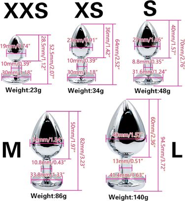 Анальні пробки з металу: набір для дорослих, 5 розмірів, для чоловіків та жінок. Іграшки для пар, дорослі інтимні іграшки