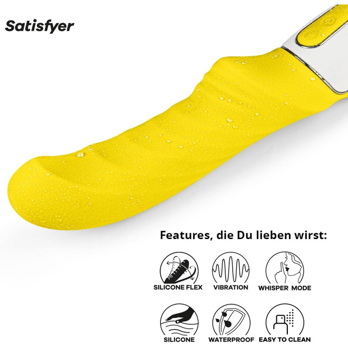 Вібратор Satisfyer G-Punkt Vibes: тиха та потужна стимуляція клітора | Водонепроникний секс-іграшка для жінок