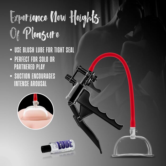 Насос для вагінального масажу Temptasia Vagina Vulva з тригером, для максимального вакууму, з простими компонентами для вивільнення, підвищене відчуття, покращене жіноче задоволення