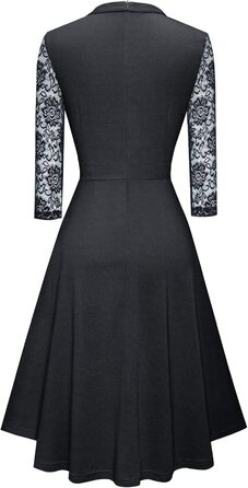 Сукня вечірня HOMEYEE A234 чорна, мереживна, годе з вирізами