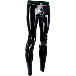 Чоловічі латексні лосини DDINGHOONQPODFR, облягаючі, з кільцями, персоналізовані, розмір XS-4XL, чорний XXL