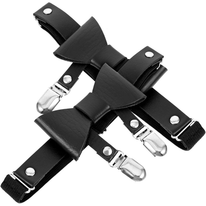 Затискач для панчіх Minkissy: регульований ремінь для ніг, стрічка-тримач, металевий, чорний