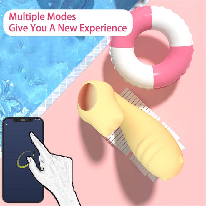 Вібратор для жінок та пар з пультом керування Bluetooth, 9 режимів вібрації, рожевий