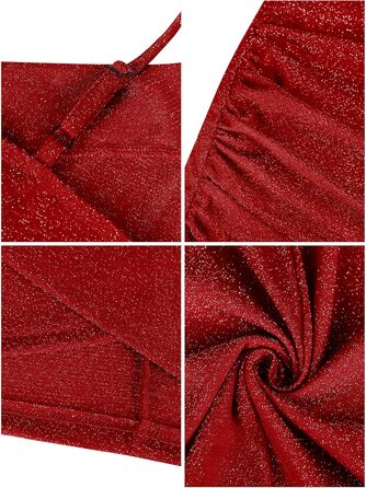 Missufe Елегантна сукня-кокетка для жінок, міні-сукня на тонких бретелях, червона, облягаюча, без рукавів, олівець, XS