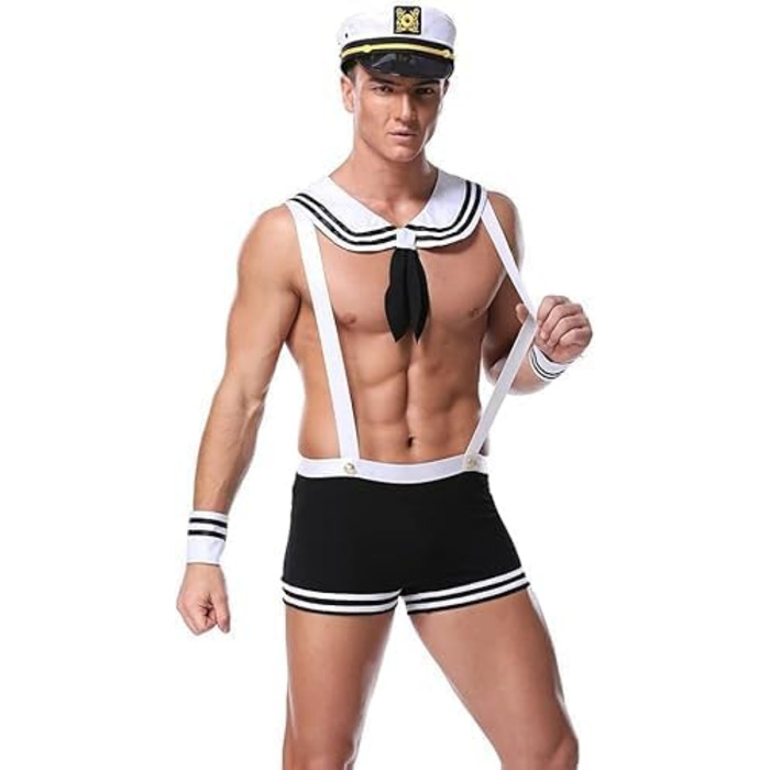 Сексуальна спідня білизна для чоловіків: комплекти, комбінезони для клубів, форма офіціанта, косплей, шнурівка, універсальний розмір