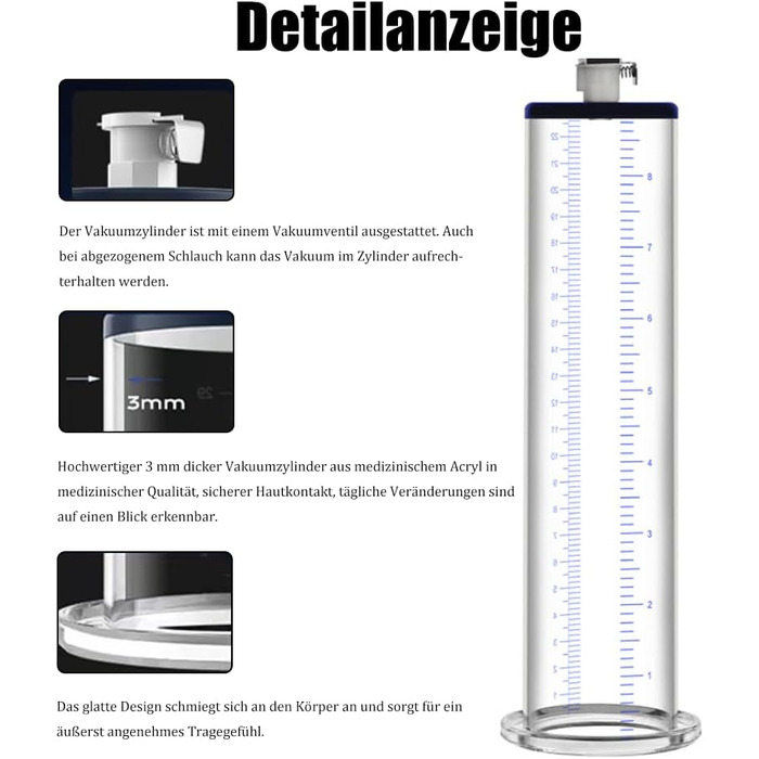 Насос для збільшення статевого члена Jpscor - преміум якість, з манометром, силіконовий, для чоловіків, SM-іграшка, вакуумний насос