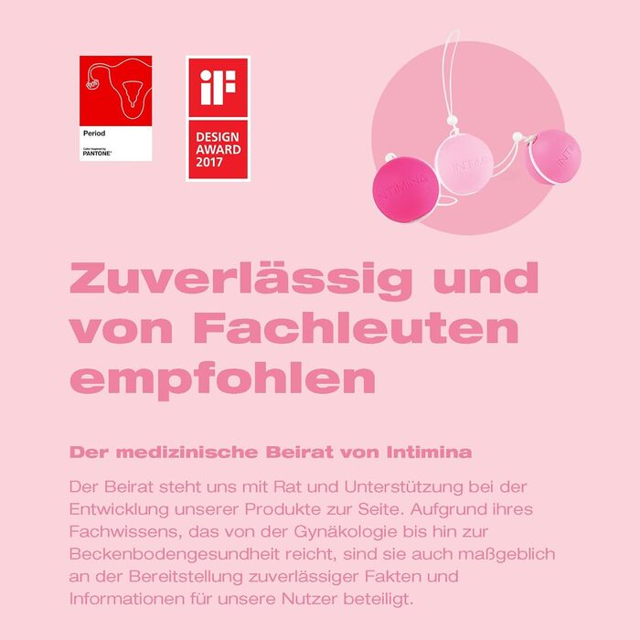 Набір для тренування м'язів тазу Intimina Laselle Routine Set з кульками (28г, 38г, 48г)