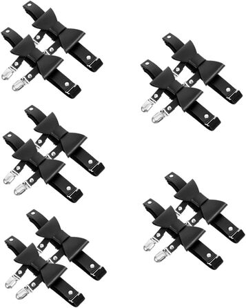 Кліп для шкарпеток Minkissy: регульований ремінь для ніг, пояс для ніг, підтяжки, кільце для ніг, пояс для жінок, чорний