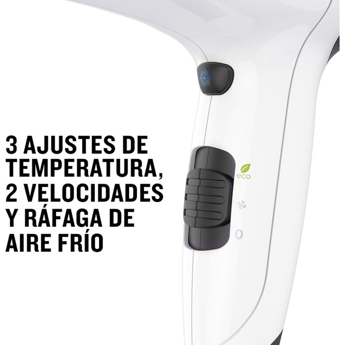 Фен для волосся Remington Power Volume D3015 з іонізацією, 2000 Вт, компактний, з дифузором та концентратором