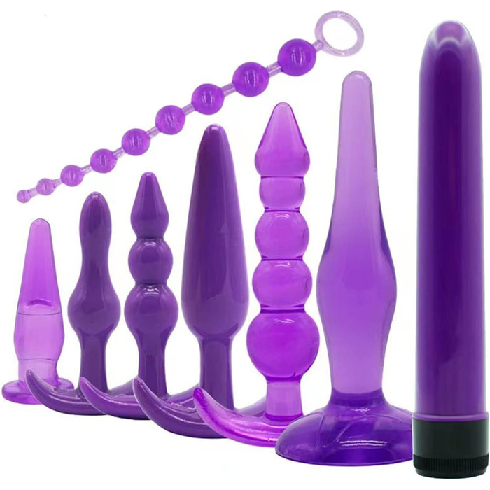 Набір для БДСМ: наручники, аналплаг, чік, пета, набір 18 предметів для пар