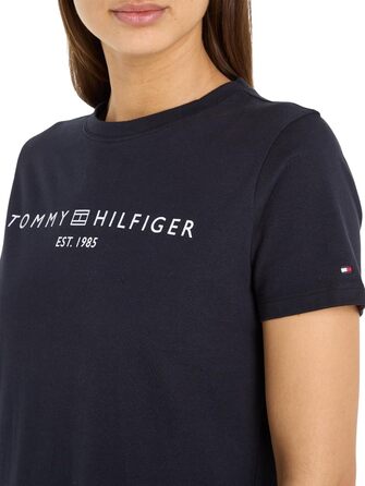 Сукня-футболка Tommy Hilfiger жіноча блакитна (Desert Sky) з коротким рукавом, бавовна, літня, розмір M
