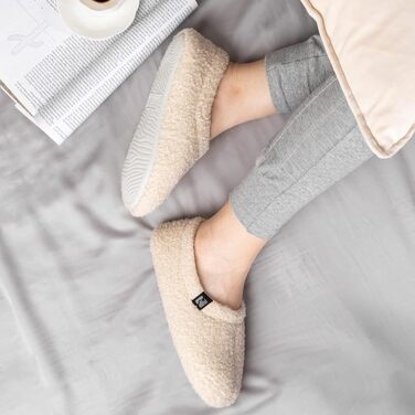 Жіночі домашні капці RockDove з теді-флісу, закрита п'ята, колір Off-White, розмір 39.5 EU
