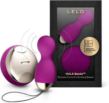 LELO HULA Beads - вібруючі кульки для інтимної стимуляції (Deep Rose)