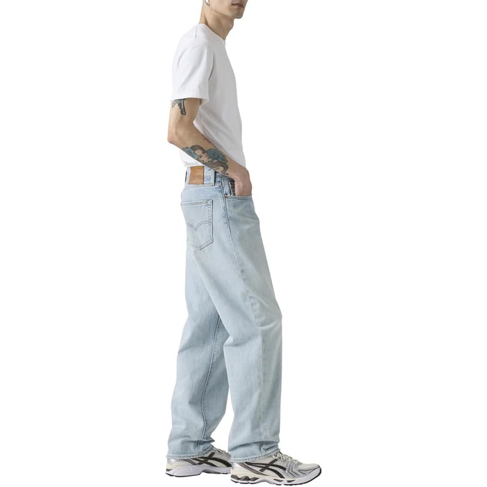 Чоловічі джинси Levi's 568 Loose Straight світло-блакитні Baby Blue Essentials, 34W/34L