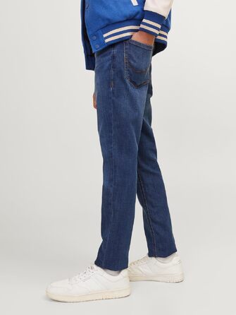 Дитячі джинси Jack & Jones Boy Slim Fit JJIGLENN синього кольору, розмір 152