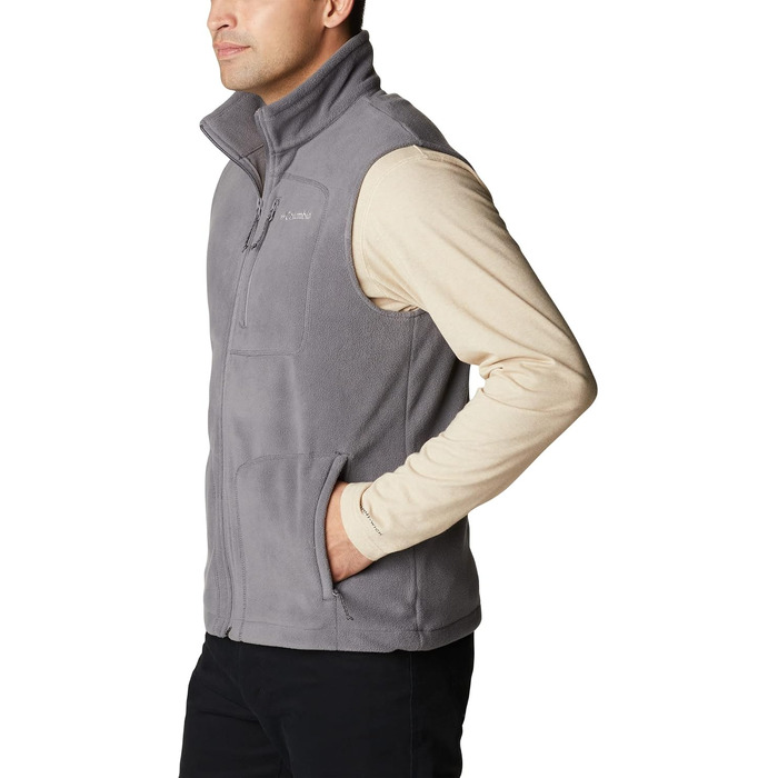 Чоловічий флісовий жилет Columbia Fast Trek Fleece Vest, сірий (City Grey), сезон Осінь-Зима 2024/2025
