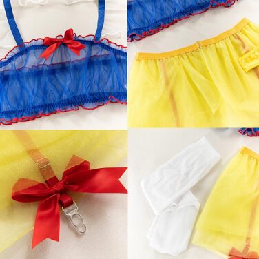 Костюм для косплею Oludkeph Prinzessin: жіночий набір з 7 елементів, ролеві ігри, спідниця, мереживо, блакитний