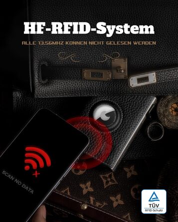 Чоловічий шкіряний гаманець DODENSHA MagSnap з RFID-захистом, відділенням для AirTag та монетничком, на 10+ карт (Чорний/Срібний)