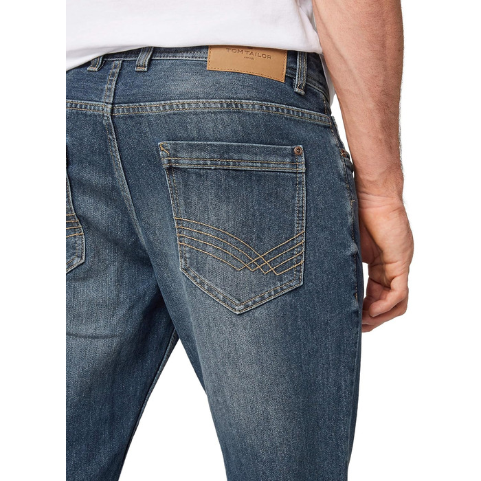 Чоловічі джинси Tom Tailor Marvin Straight, прямий крій, Mid Stone Wash Denim, розмір 34W/32L