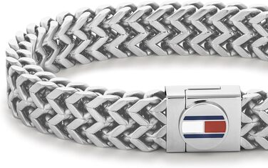 Чоловічий плетений браслет Tommy Hilfiger зі сталі (нержавіюча сталь), сріблястий