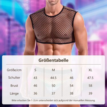 Чоловіча футболка Amy Coulee з сіткою, чорна (мереживна футболка, майка)