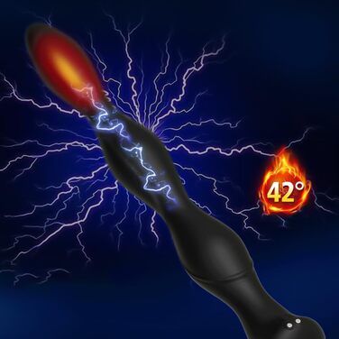 Анавібратор SXOVO з нагріванням, електростимуляція, 10 режимів вібрації та 5 режимів розряду. Підходить для чоловіків, жінок, пар. Матеріал: силікон.