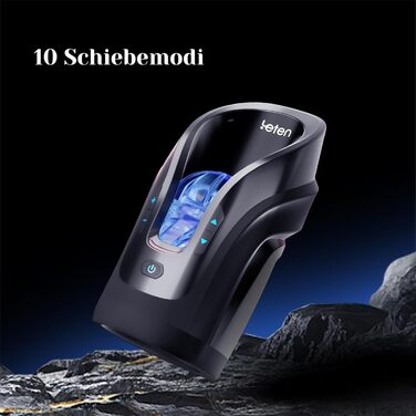 Електричний мастурбатор для чоловіків Leten Cannon King Mini - Blowjob машина з 10 режимами, голосовою стимуляцією та функцією всмоктування