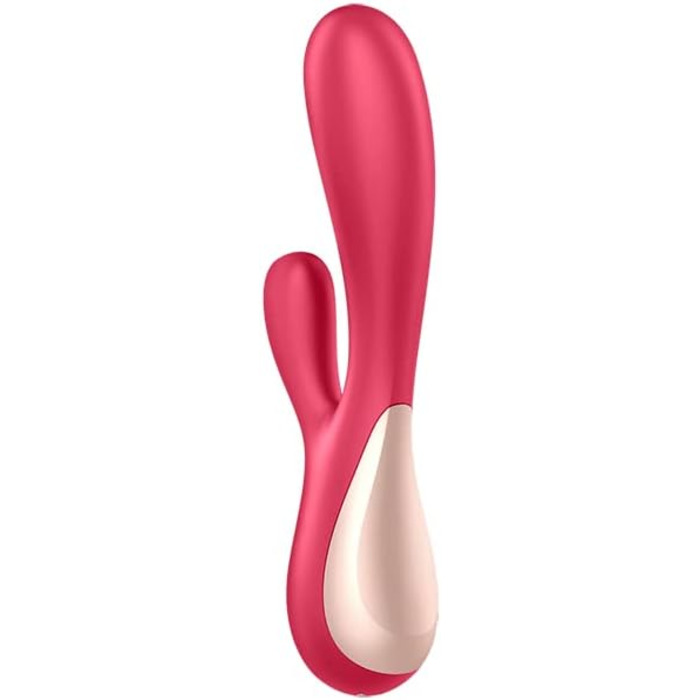 Вібратор Satisfyer Mono Flex Connect App G-Punkt | З преміум-силікону | Стимулятор клітора та G-точки | Інтимні іграшки для жінок | Швидка зарядка | Вібратор для жінок червоний