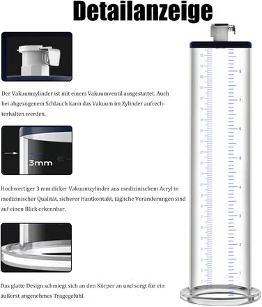 Насос для збільшення статевого члена Jpscor - преміум якість, з манометром, силіконовий, для чоловіків, SM-іграшка, вакуумний насос