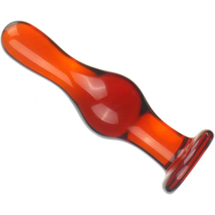 Скляний анальний дildo Hrekssi з різьбленням, 13,8 см, набір 3 шт. для масажу простати та стимуляції