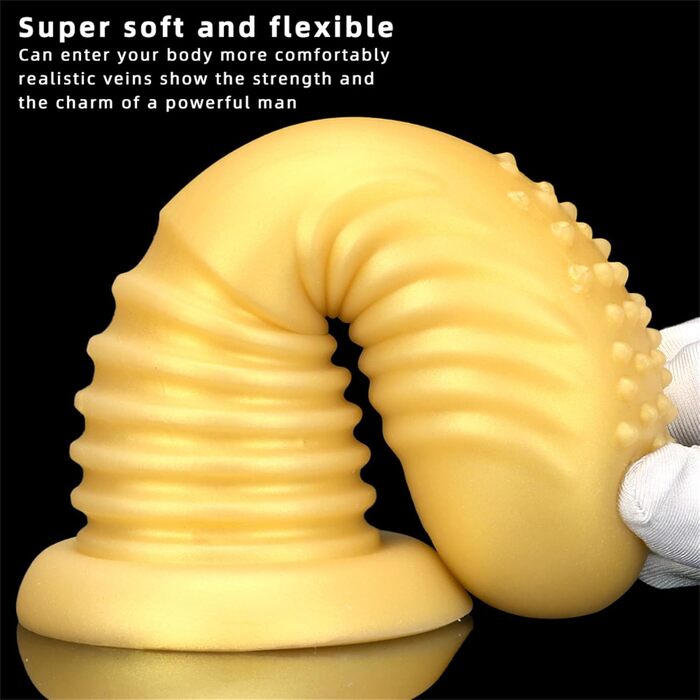 Анальний плагін Hrekssi XXL: вигнутий, для стимуляції G-точки та анального розширення. Іграшки для дорослих, сталеві