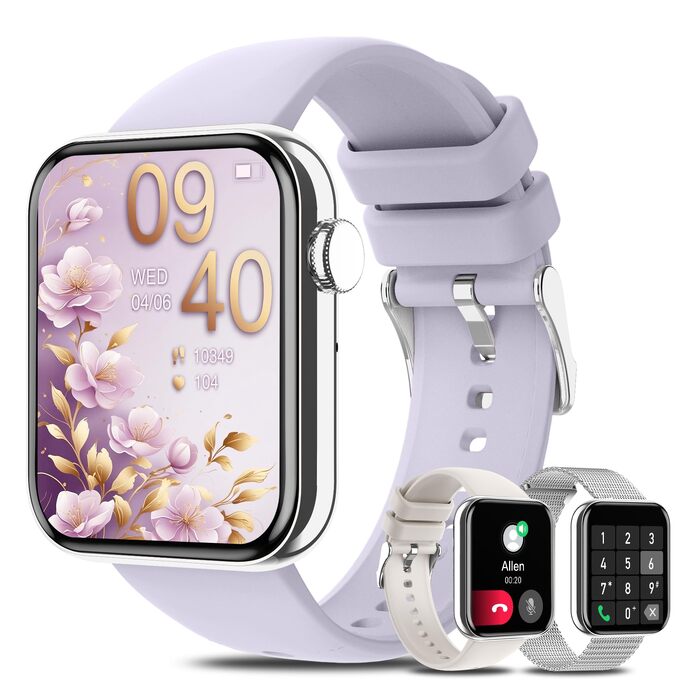 Смарт-годинник I52 Smartwatch сріблястого кольору, водонепроникний фітнес-трекер