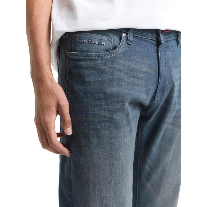 Чоловічі завужені джинси Tom Tailor TTCURT зі стрейчем, Dark Stone Blue Grey Denim (32W/32L)