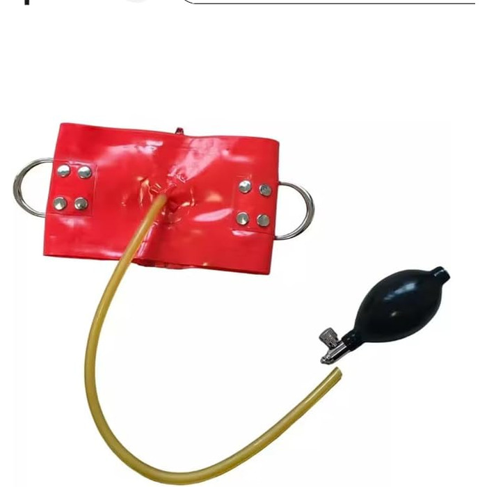 Латексний костюм Гейлоп з корсетом на шиї, чорний. Регульований, з блискавкою на спині.