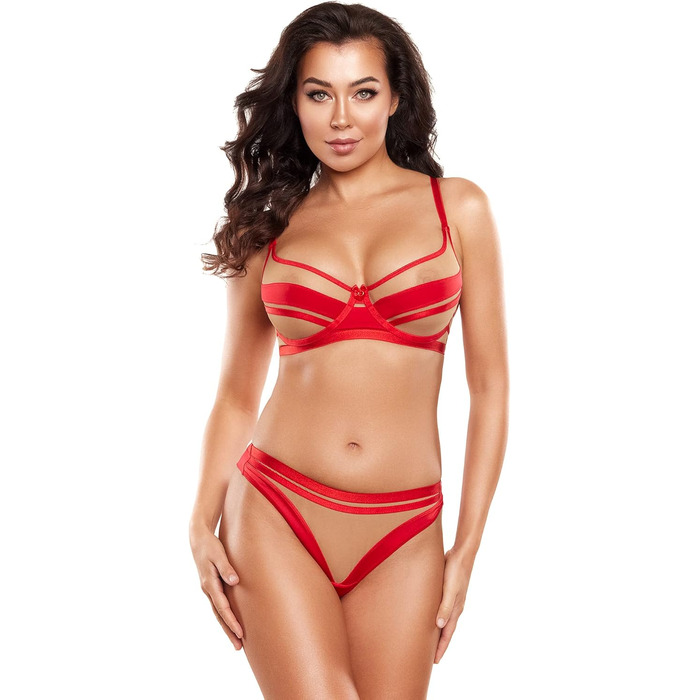 Axami Soft бюстгальтер з м'якими чашками та смугами 90E червоний