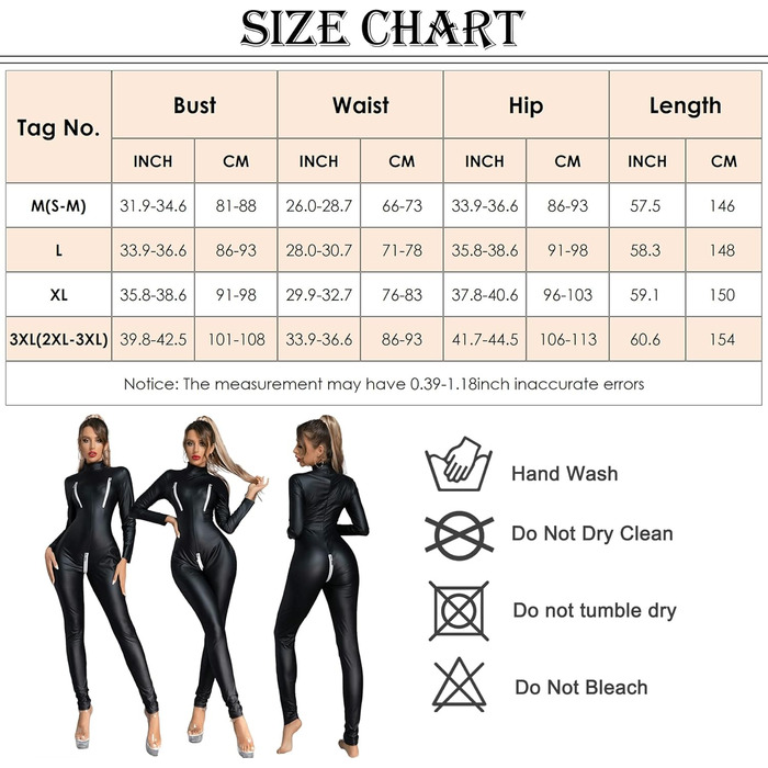 Комбінезон FEOYA з еластичної шкіри (латексу) для жінок, довгим рукавом, блискучий, для сцени, вечірки, клубу, XL, чорний