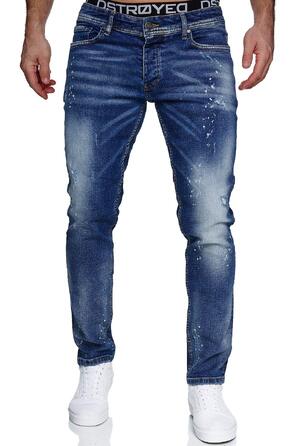 Чоловічі джинси MERISH Slim Fit з еластичного деніму, модель 1507 (42W / 34L, колір Denim)
