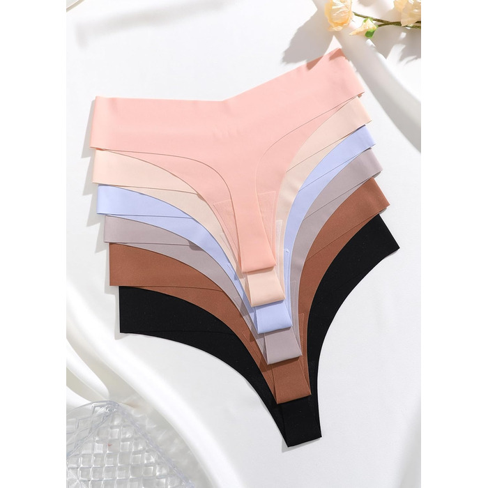 Сліпекс для жінок ALL OF SHE, 6 шт. XL, безшовні, сексуальні труси, танга, багато кольорів