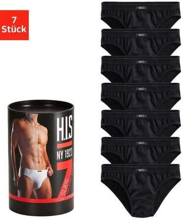 Чоловічі труси H.I.S., 7 шт. | Зміна щодня | Чорний колір