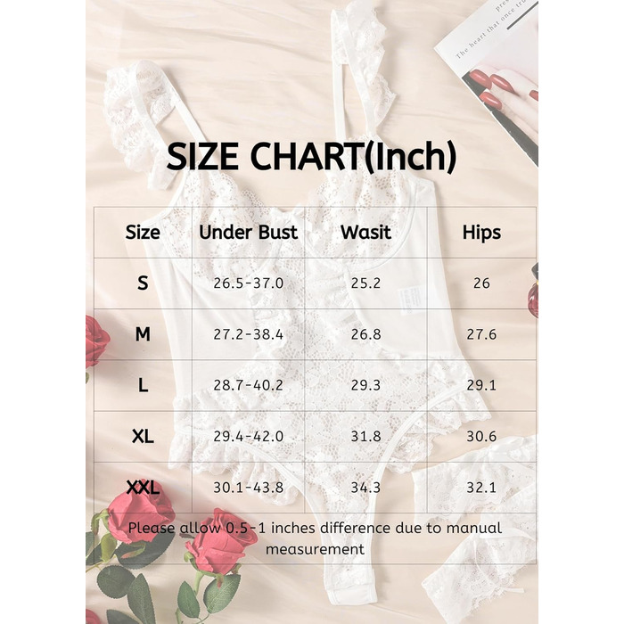 Жіночий боді з мережива, сексуальна спідня білизна, тіло, мереживний ведмедик, застібка на кнопках, бандажі на стегнах, святкова білизна, білий (зелений, L)