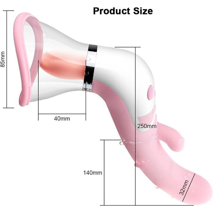 Вібратор ZWFUN для жінок 3-в-1: стимуляція сосків, клітора та G-точки. 12 режимів, вакуумна стимуляція, сексуальна іграшка для пар