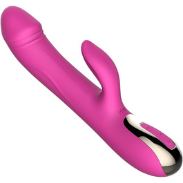 Вібратор Rabbit для жінок: стимуляція клітора та G-точки, 7 режимів, нагрів, рожевий