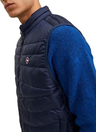 Чоловічий жилет Jack & Jones Jjehero Bodywarmer Noos стібаний, темно-синій (Navy), розмір XL