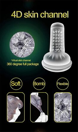 Масажер для чоловіків з 10 режимами вібрації. Автоматичний масажер для чоловіків. Інтимні іграшки для чоловіків