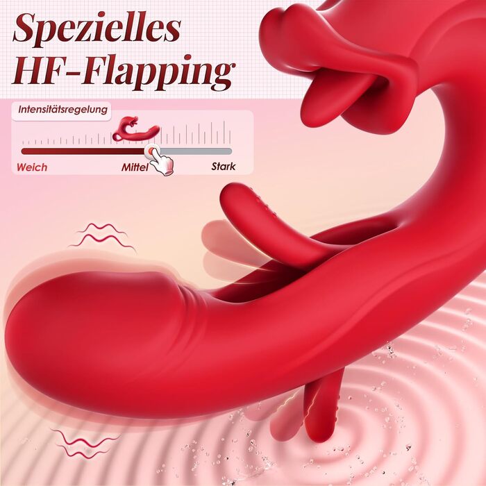 Вібратор для жінок G-spot з 7 режимами. Набір вібраторів для дорослих з новим дизайном, стимулятор клітора. Червоний колір.