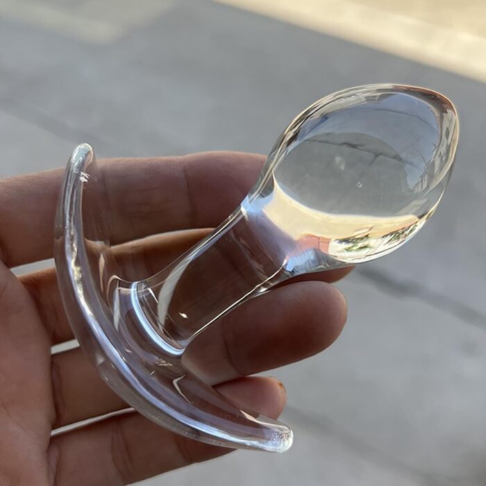 Набір анальних кульок зі скла ScreaAss (S/M/L/XL) з T-подібною основою - набір 4 шт.