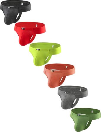 Танга чоловічі iKingsky з модалю, 6 шт. у пакунку, сексуальні, бразильські, з вирізом для підтримки, чоловіча білизна