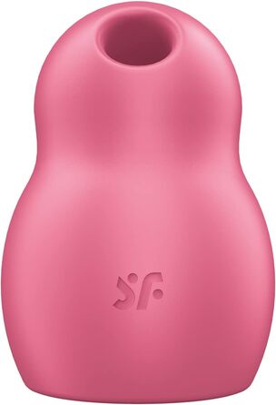 Вібратор Satisfyer Pro To Go 1 | Подвійний мотор | Компактний та перезаряджуваний | Водостійкий (IPX7) | Вібратор-імпульсна хвиля червоного кольору | Інтимна іграшка для жінок, універсальний розмір