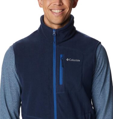 Чоловічий флісовий жилет Columbia Fat Trek Fleece Vest, темно-синій (Collegiate Navy), розмір L