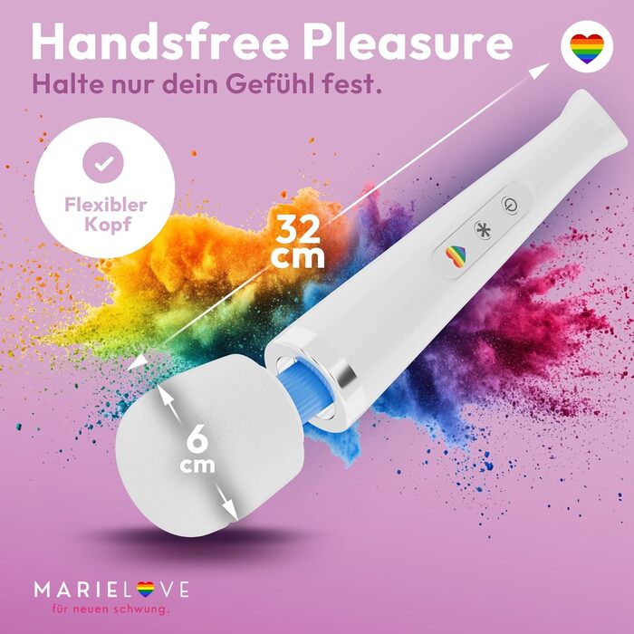 Вібратор-масажер Magic Wand для жінок – 20 режимів, 10 інтенсивностей, бездротовий, з силіконовою головкою, для кліторального масажу, секс-іграшка для пар та індивідуального використання (білий)